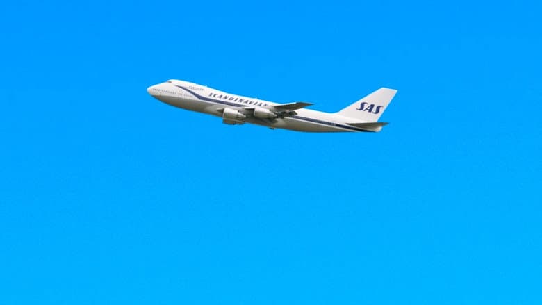 SK 917 har nettopp landet